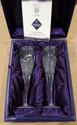 Buy Edinburgh Crystal Wine Glasses With Box Millennium Collection Brand New • 60£