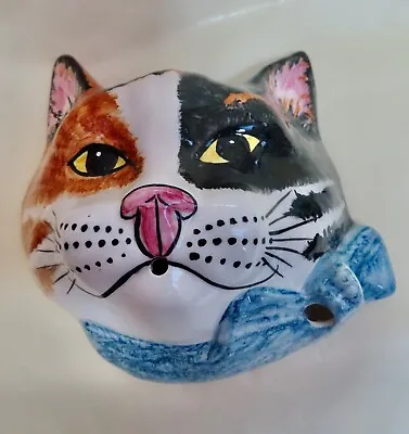 Buy Babbacombe Pottery.   String Dispenser  Cat    Calico With Blue Bow • 29.50£