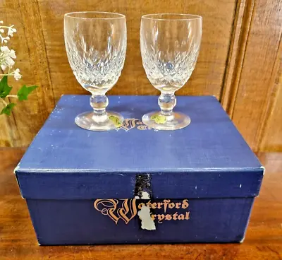 Buy EXC. BOXED UNUSED Waterford Crystal   KILCASH  4.75  SET 2 CLARET WINE GLASSES • 44.95£