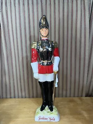 Buy Vintage Sicilian Gold  Soldier Royal Guard  Decanter Coranetti Italy 19  Tall • 28.42£