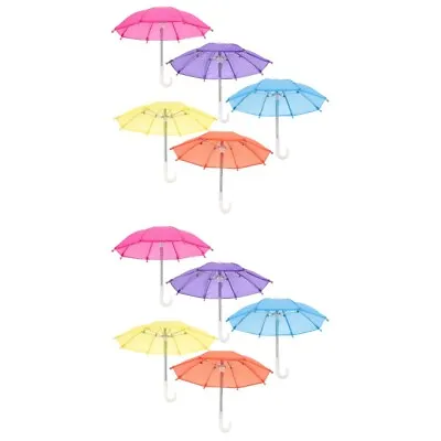 Buy  10 Pcs Decorative Doll Umbrellas Miniature Umbrella Decors Adorable Umbrella • 26.28£