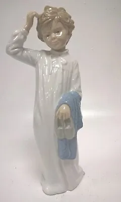 Buy Nao By Lladro Porcelain Figurine Bedtime Boy Scratching His Head #232 Retired • 4.99£