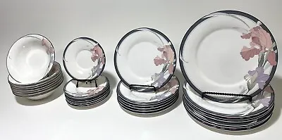 Buy Noritake  New Decade Café Du Soir  Pink & Purple Iris Dinnerware YOU CHOOSE! • 55£