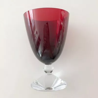 Buy BACCARAT  Small Vega  Crystal Water Glass Wine Glass  Red 13.8cm • 174.49£