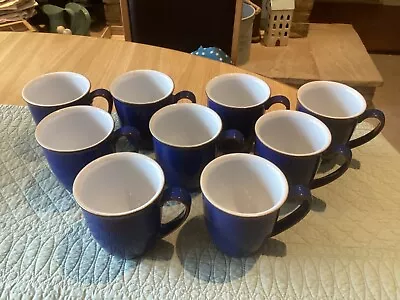 Buy Denby Imperial Blue 9 X Stoneware Mugs  Tableware • 39.99£