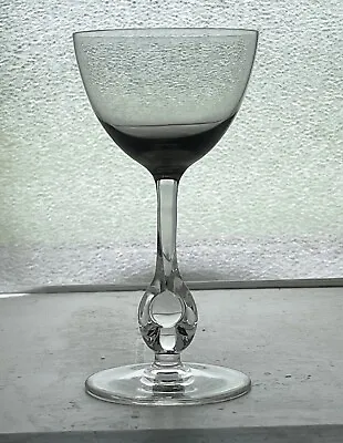 Buy Josef Stanik Zuzana (Zlatá Zuzana) Smoke Czechoslovakia Crystal Atlas Wine Glass • 18.02£