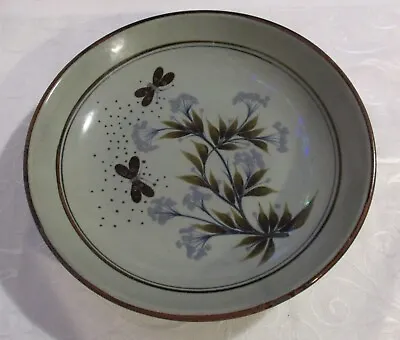 Buy Large Highland Stoneware Hand Painted Bowl Decorated With Butterflies & Flowers • 39.99£
