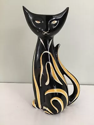 Buy Vintage Mid Century  1950s 'Tigris' Ceramic Cat Vase By Georg Schmider • 15£