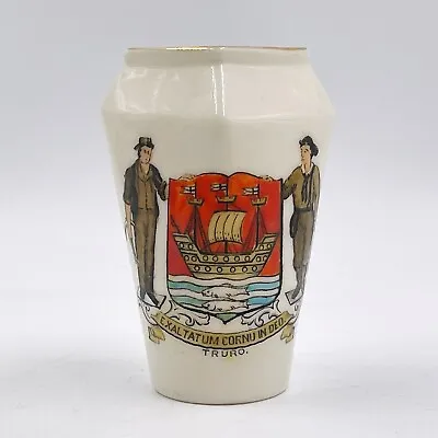 Buy Vintage W.h. Goss Crested China Heraldic Souvenir Model Of Vase - Truro Crest • 10£