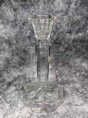 Buy Vintage Art Deco Retro Clear Glass Tall Candle Stick Vanity Set Replacement • 3.99£