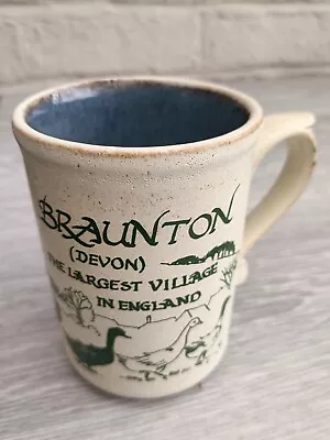 Buy Vintage Laugharne Pottery Handmade Stoneware Mug Braunton Devon • 12.99£