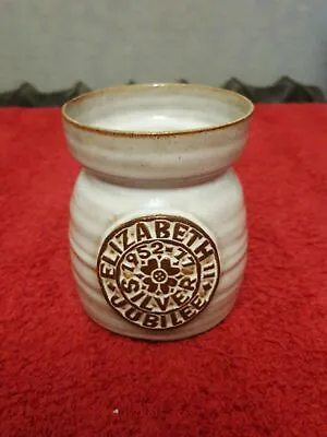 Buy Cumbria  Pottery 1952-1977 Queen Elizabeth Silver Jubilee Mug Rare (#t) • 7.99£
