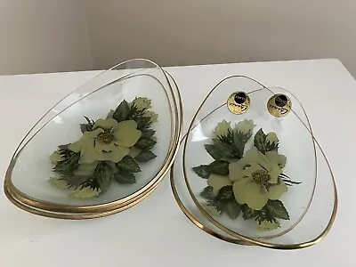 Buy 1963 Chance Glass Fiestaware Yellow Rose 5 Dishes Decorative • 6£