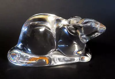Buy BACCARAT CRYSTAL Chinese Zodiac RAT Sculpture Figurine Signed France • 52.83£