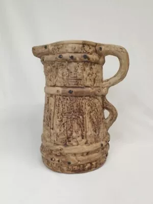 Buy Hillstonia Wood Effect Banded Jug By Moira Pottery 20cm High • 6£
