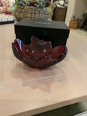 Buy Beautiful Lalique Glass Bowl Coupe Compiegne Rouge Red Brand New Boxed 10330000 • 350£