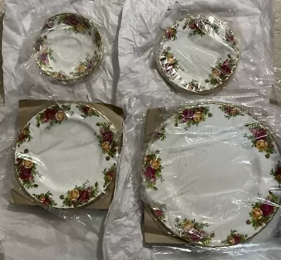 Buy Royal Albert Old Country Roses ~ 16 Pc Set ~ *See Description ~SAME DAY SHIP • 99.62£