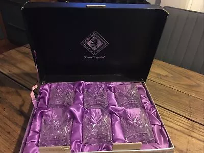 Buy Vintage Edinburgh Crystal Whisky Glasses  X 6 Boxed In Great Condition • 25£