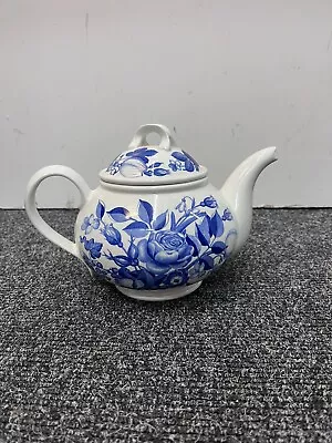 Buy Portmeirion Teapot Harvest Blue Angharad Menna 1995 Tea Time Breakfast Floral • 9.99£