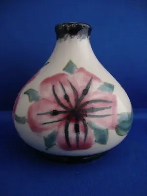 Buy Cobridge Stoneware Corn Cockle Pink Flowered Vase Designed By Emma Bossons • 17.50£