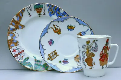Buy Cup Saucer Trio SHAHEREZADA BALLET Bone China, Lomonosov Imperial Porcelain • 78.93£