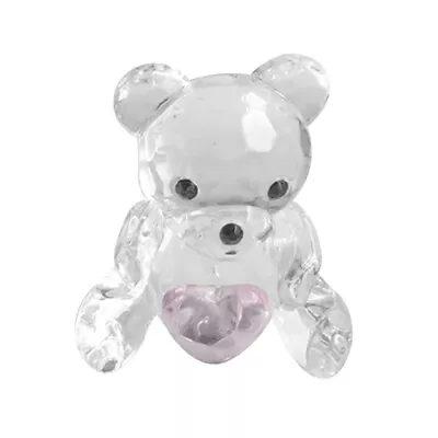 Buy Hand-blown Glass Baby Bear Figurine Ornament For Wedding • 8.79£