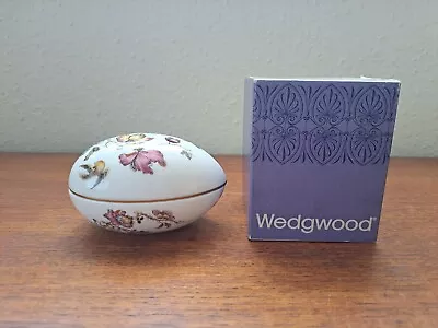 Buy Boxed Wedgewood 'Swallow' Egg Candy Box Bone China Egg Shape Trinket/Candy Box • 9£