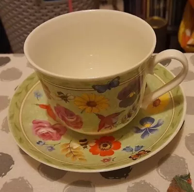 Buy Roy Kirkham Summer Scents Large Breakfast Cup & Saucer In Excellent Condition  • 14.99£