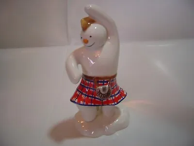 Buy Beautiful Rare-genuine John Beswick-snowman In Kilt Jigging Figur-beauitful Cond • 150£