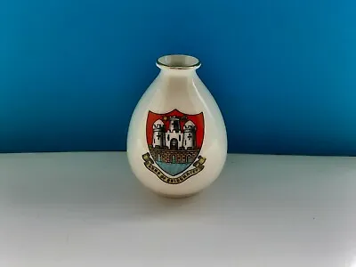 Buy Vintage Crested China Vase - Arms Of Bridgwater (somerset) • 2.99£