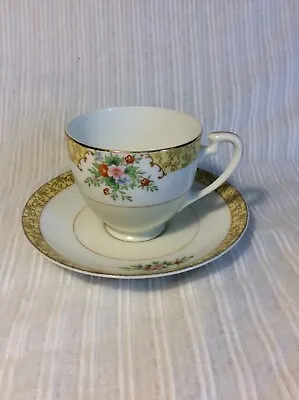 Buy Vintage Noritake Bone China Floral Pattern Tea Cup And Saucer • 9£