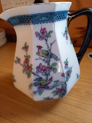 Buy Antique Keeling & Co. Losolware 'Chartley' Blue And White Jug - 7.5  Tall • 30£