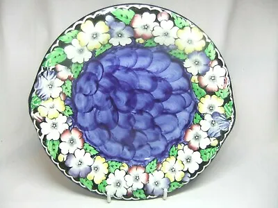 Buy Maling Dish Bowl Blue Lustre Garland Hand Painted Floral 6452 Rare C.1934-40 • 29.99£