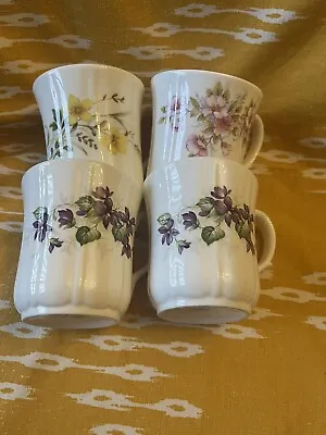 Buy 4 DUCHESS FINE BONE CHINA Small Mugs Floral Patterns • 22.50£