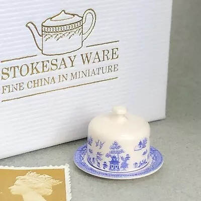 Buy NEW Doll's House Bone China Cheese Dome 'Blue Willow'  By STOKESAY WARE (705) • 65£