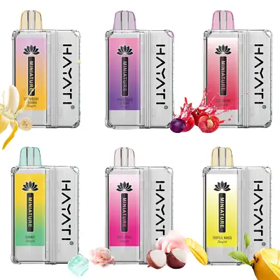 Buy Hayati Miniature 600 Disposable Vape Pod  Kit With Rechargeable Battery Plus Pod • 1.99£