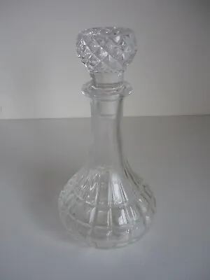 Buy Vintage Cut Glass Ships Decanter With Stopper • 35£
