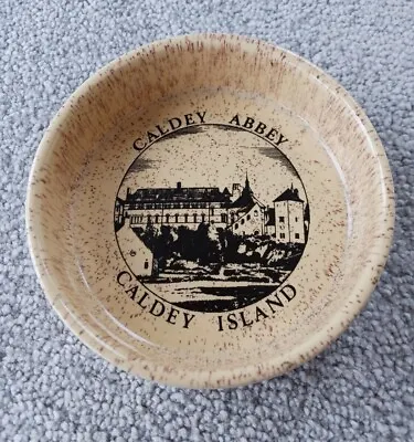 Buy Vintage Prinknash Pottery Gloucester  Ceramic Ashtray Depicting Caldey Abbey • 4£
