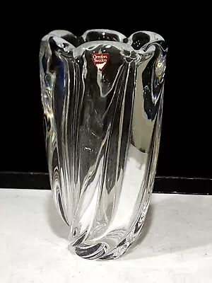 Buy NEVER USED Orrefors Signed Waterfall Glass Crystal Vase 7 3/4  Tall • 23.93£