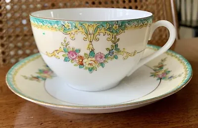 Buy 6 - Antique 1918  Noritake M China N3051 Hand Painted Cup And Saucer Sets RARE • 71.15£