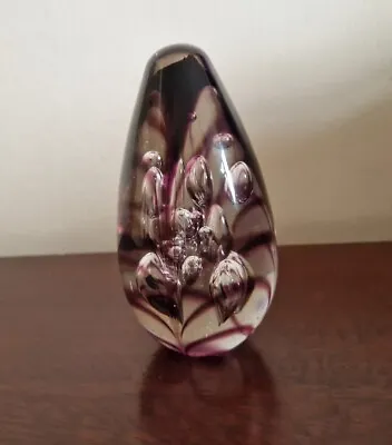 Buy Langham Amethyst Glass Conical Shaped Paperweight • 4.50£
