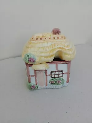 Buy Preserve Condiment Pot - Thatched Country Cottage Ceramic 4 In Tall • 6.50£