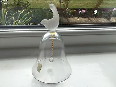 Buy Sasaki 24% Lead Crystal Bell With Ringer & Bird Good Used Condition • 4.99£