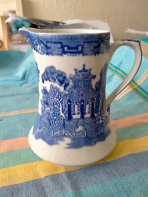 Buy Blue And White Old Willow Jug • 10£