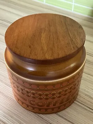 Buy Vintage Hornsea Saffron Coffee Lidded Storage Jar 1970's Light Use Lovely Cond • 10.99£