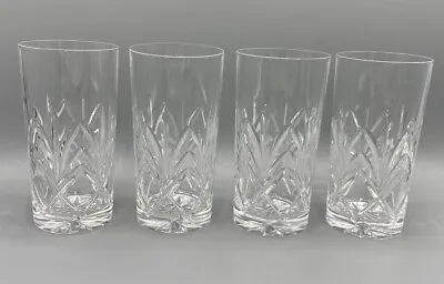 Buy Set Of 4 Galway Crystal “KYLEMORE”  5 5/8  HighBall Glasses - Signed • 67.12£