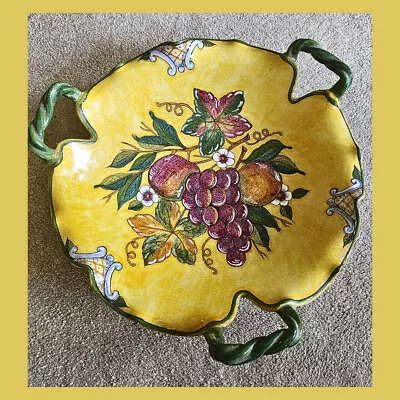 Buy Cosmolena Ravello  Italian Hand Painted And Hand Thrown Pottery Bowl/dish • 55£