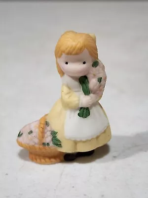 Buy Hallmark Joan Walsh Anglund Miniature Figurine Porcelain Girl W/Flowers 1.5  • 11.46£