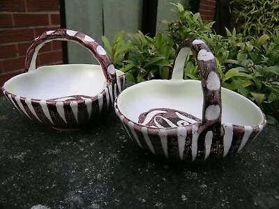 Buy Rare Vintage 1950s Glyn Colledge Denby Hazelwood Pattern Pair Of Sweet Dishes • 22£