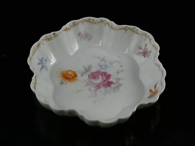 Buy Antique Richard Klemm Dresden Porcelain Floral Bowl • 9.95£
